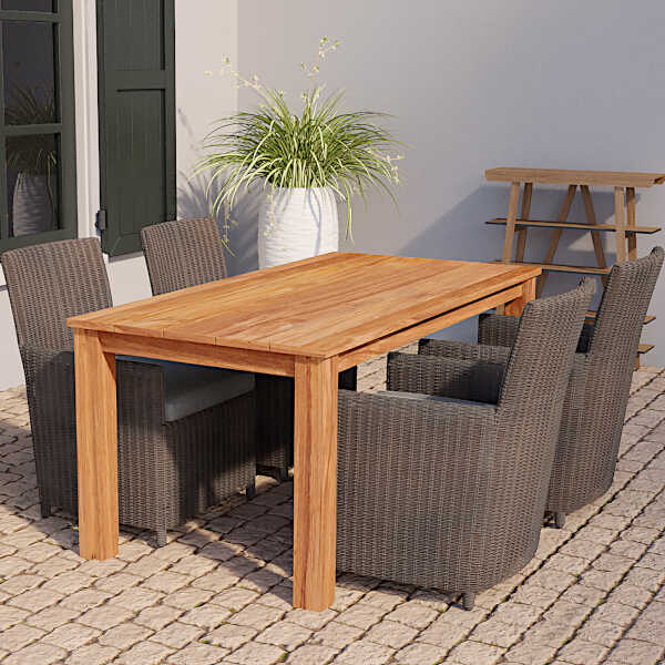 Teak Garden Table 250x100x78(H)cm